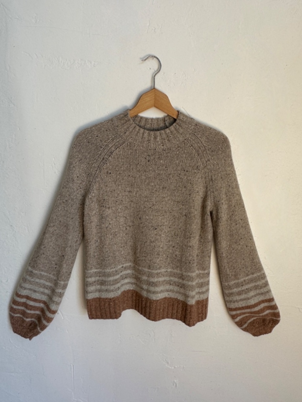 Smartwool Merino Wool Blend Bell Sleeve Sweater Medium